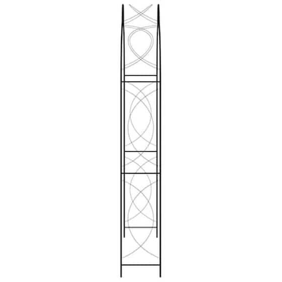 Vidaxl Αψίδα Κήπου Μαύρη 150 X 34 X 240 Εκ. Σιδερένια image 2