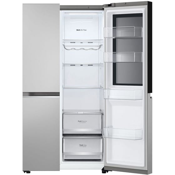 LG GSVV80PYLL Total No Frost 655 Lt Ασημί Ψυγείο Ντουλάπα image 5