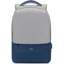 Τσάντα Laptop Rivacase Prater 15.6" - Γκρι/Σκούρο Μπλε