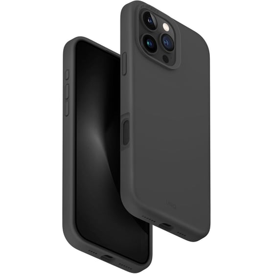 Θήκη Apple iPhone 16 Pro Max - Uniq Lino Hue Hybrid Silicone Case with Magnetic Charging - Grey image 1
