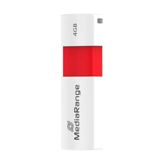 MediaRange 4GB USB 2.0 Stick Λευκό image 1
