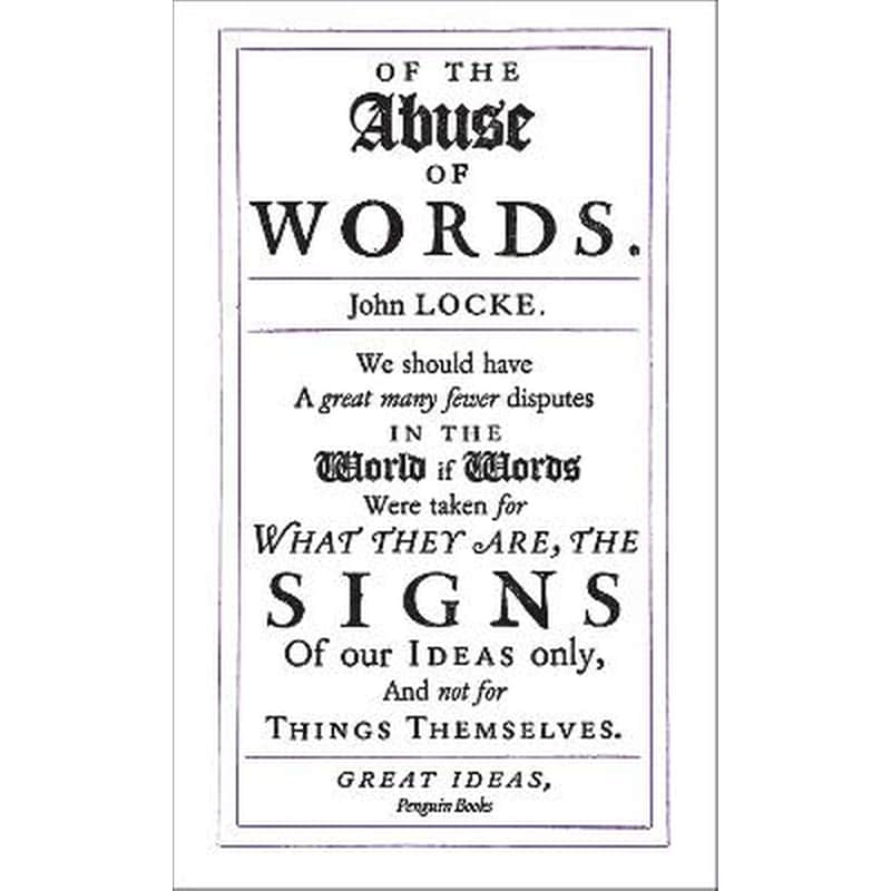 Of the Abuse of Words