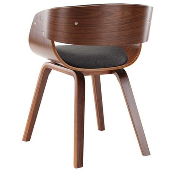 Καρέκλες Τραπεζαρίας Vidaxl από Λυγισμένο Ξύλο και Ύφασμα 6 Τμχ - Γκρι image 4