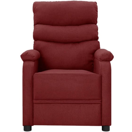 Πολυθρόνα Μασάζ VidaXL από Ύφασμα - Κόκκινη image 1