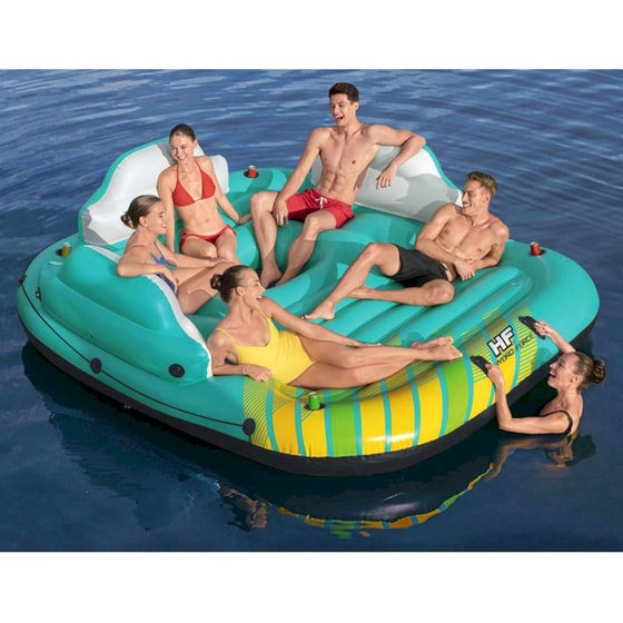 Φουσκωτό Θαλάσσης Καναπές Bestway Sunny Lounge 291x265x83cm - Τιρκουάζ image 2