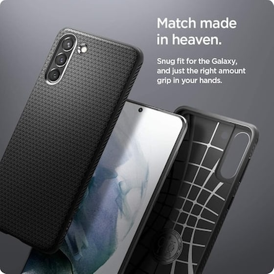 Θήκη Samsung Galaxy S21+ - Spigen Liquid Air - Matte Black image 3