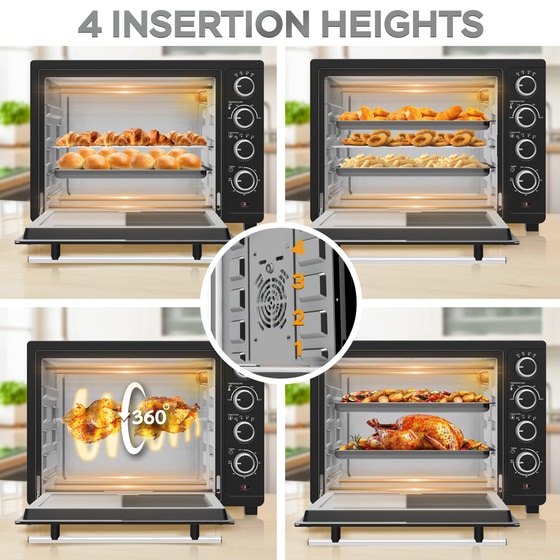 TURBOTRONIC TT-EV35 35 Lt Μαύρο Ηλεκτρικό Φουρνάκι image 12