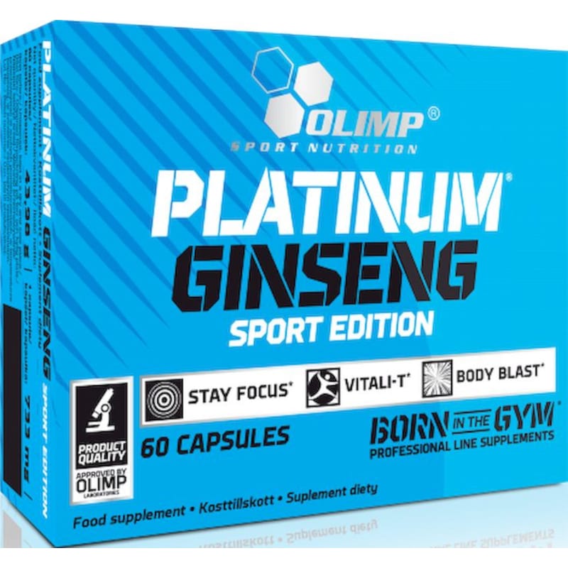 Ειδικό Συμπλήρωμα Διατροφής Olimp Platinum Ginseng Sport Edition 550mg - 60 κάψουλες