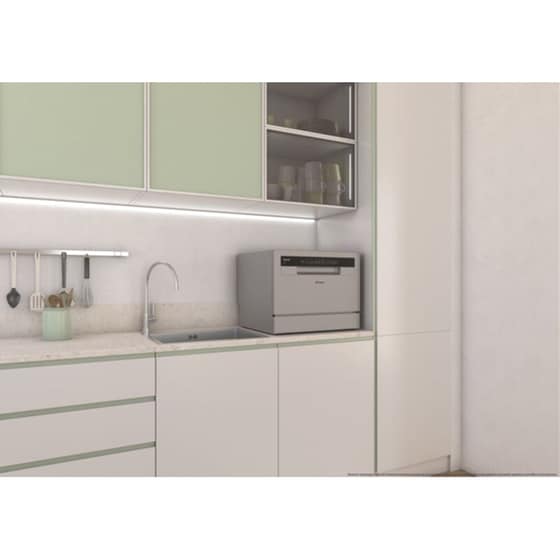 CANDY CP 6E51LS για 6 Σερβίτσια Ασημί Πλυντήριο Πιάτων Πάγκου image 9