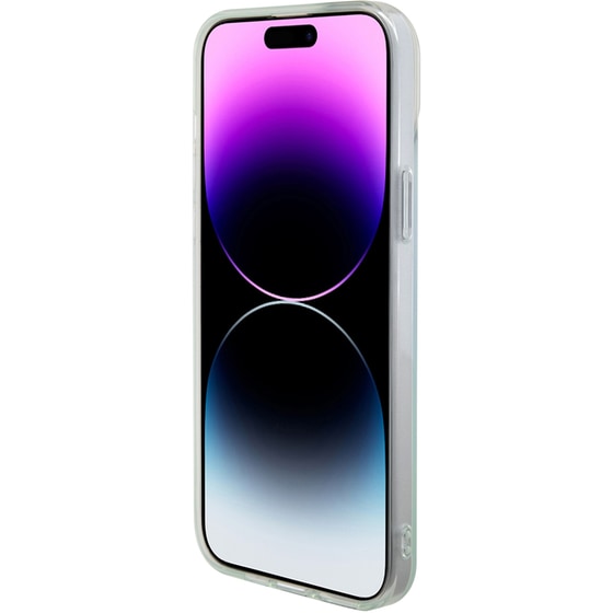 Guess Iridescent Magsafe Case Πολύχρωμη Θήκη Προστασίας Από Σκληρό Πλαστικό – Iphone 15 Plus (rainbow Purple – Guhmp15mhitsq) image 1