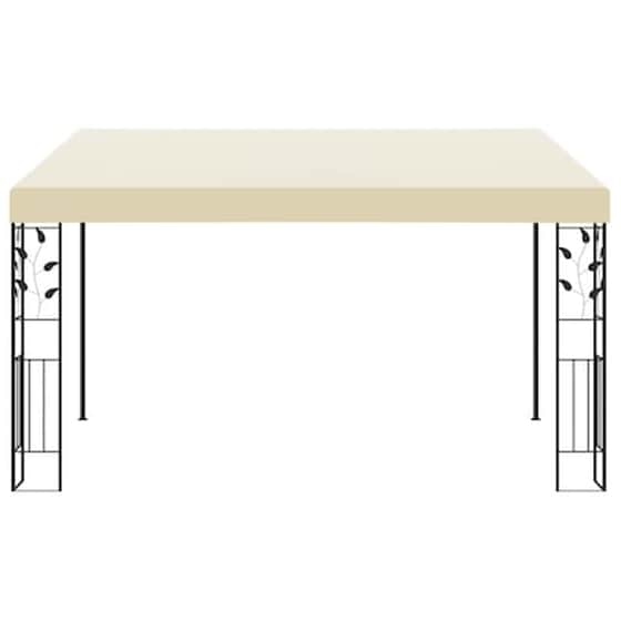 Κιόσκι Vidaxl Ατσάλι 4x3x2.5m - Κρεμ image 2