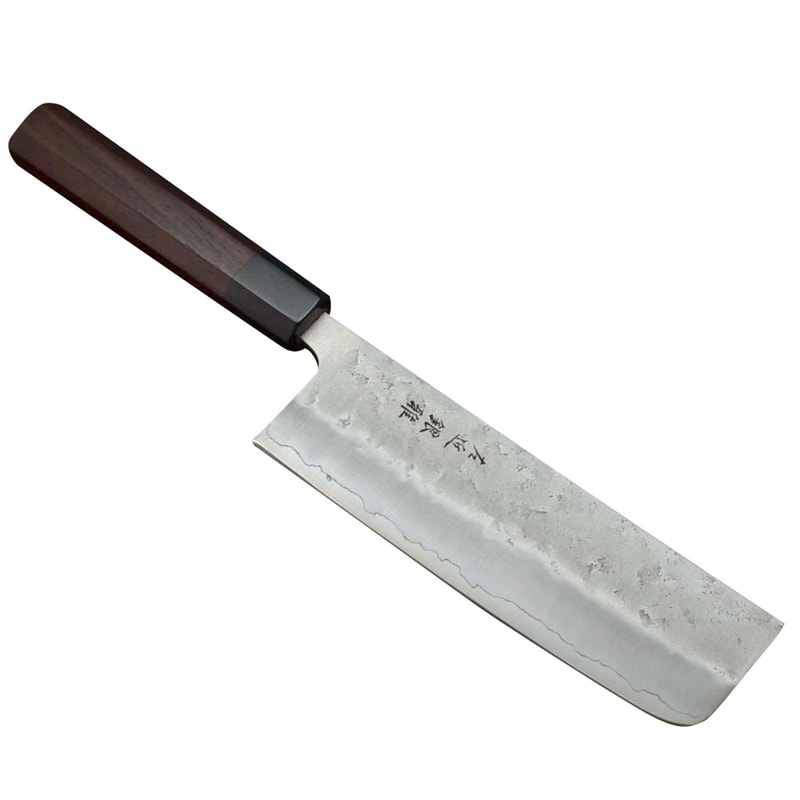 HOKIYAMA Μαχαίρι Hokiyama Sakon Ginga Nakiri 165 mm - Καφέ
