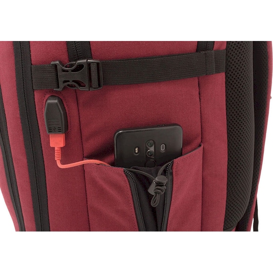 Τσάντα Πλάτης Polo Cabin 40 lt με Θήκη Laptop 17" - Μαύρη image 3