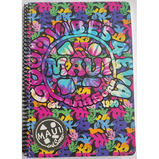 Τετράδιο Σπιράλ Maui & Sons Β5 2 Θεμάτων Paradise Vibin image 0