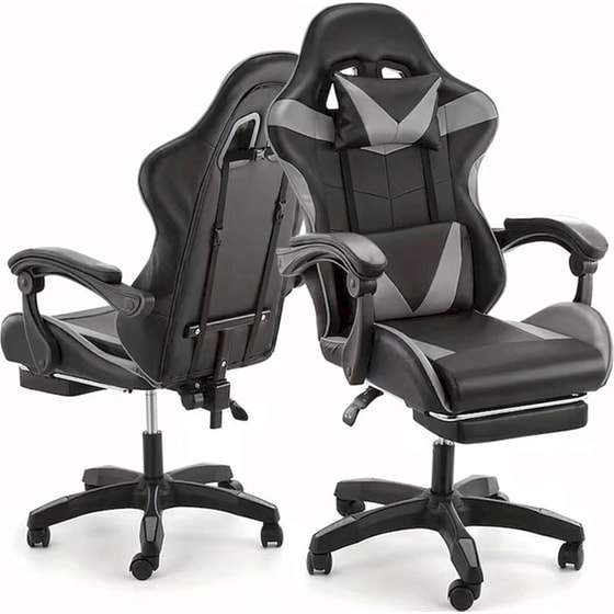 Καρέκλα Gaming/ Εργασίας Aria Trade RC-K-1970 - Μαύρη/ Γκρι image 2