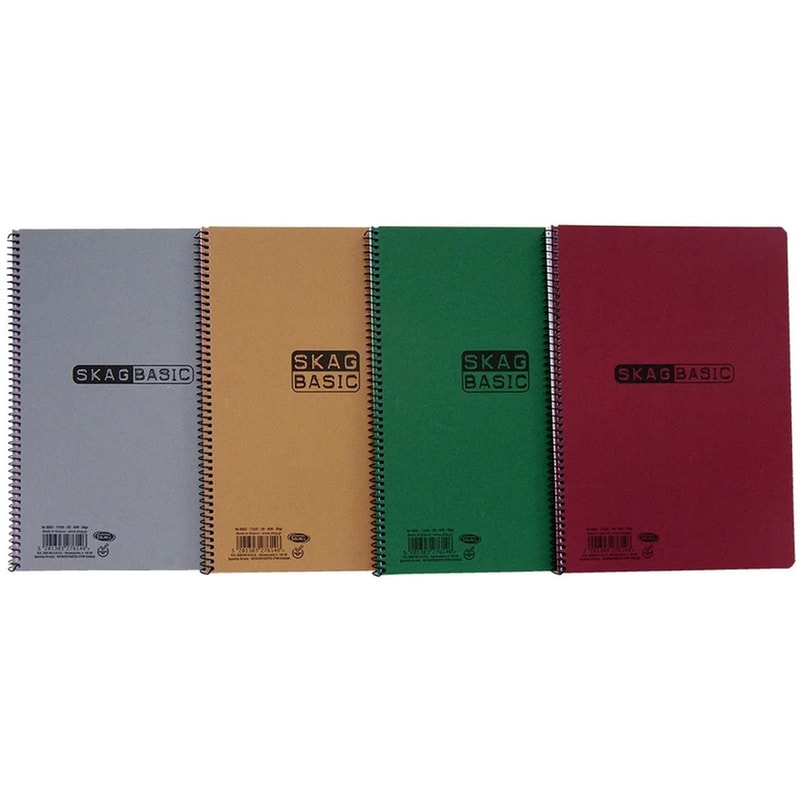 SALKO Τετράδιο Σπιράλ SALKO Α4 2 Θεμάτων Colorline 60 Φύλλων (1 Τεμάχιο)