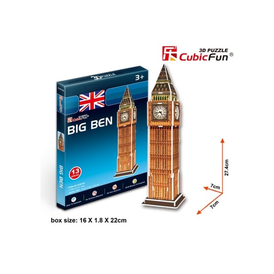 3D Παζλ Big Ben Cubic Fun (13 Κομμάτια) image 1