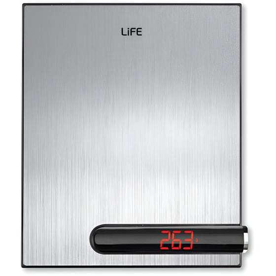 Ηλεκτρονική Ζυγαριά Κουζίνας LIFE Libra 3D έως 5 kg Ασημί image 0