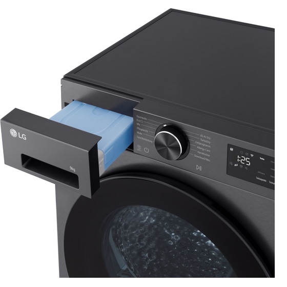 LG RHX5009NBB ΒΚ 9 kg με Αντλία Θερμότητας Ανθρακί με WiFi Στεγνωτήριο Ρούχων image 12
