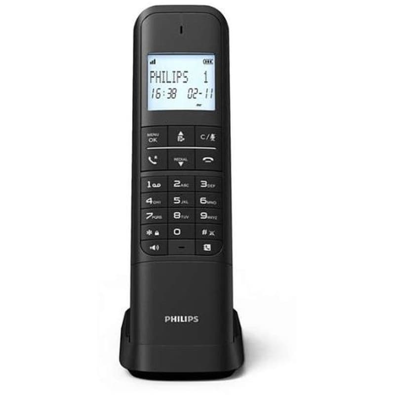 Ασύρματο Τηλέφωνο Philips M4701B/GRS – Μαύρο