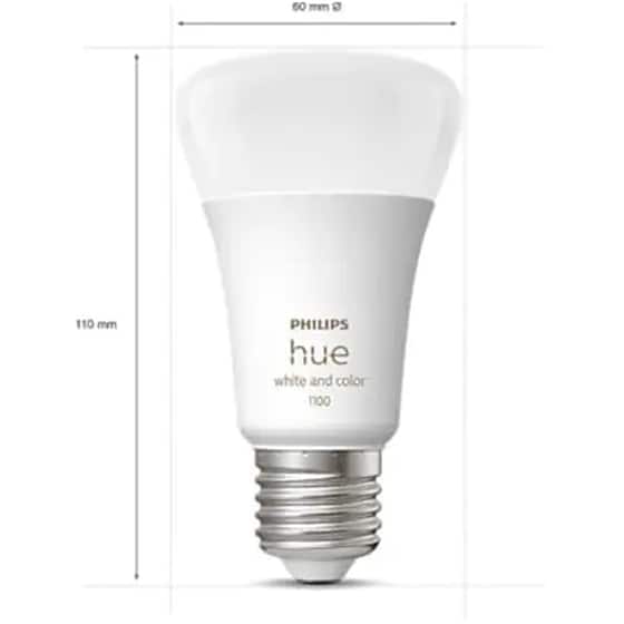 Σετ Philips Hue Brigde, Έξυπνη Λάμπα Hue E27 & Έξυπνo Φορητό Φωτιστικό Philips HUE Go - RGBW image 3