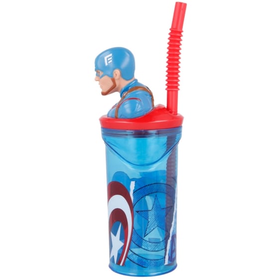 Ποτήρι Avengers Captain America 3D 360 ml - Πολύχρωμο image 3