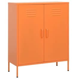 Ντουλάπι Γραφείου VidaXL από Ατσάλι 80x35x101.5 cm - Πορτοκαλί