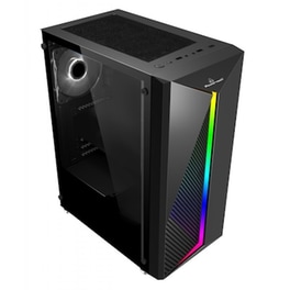 Κουτί Desktop Powertech PT-848 Tempered Glass 500W - Μαύρο