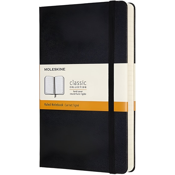 Σημειωματάριο Moleskine Ριγέ Large Μαύρο (1 Τεμάχιο) image 0