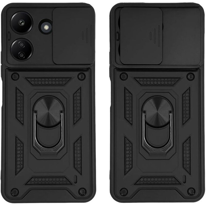 Θήκη Xiaomi Redmi 13C 4G - Sonique Ring Armor Campro - Μαύρο