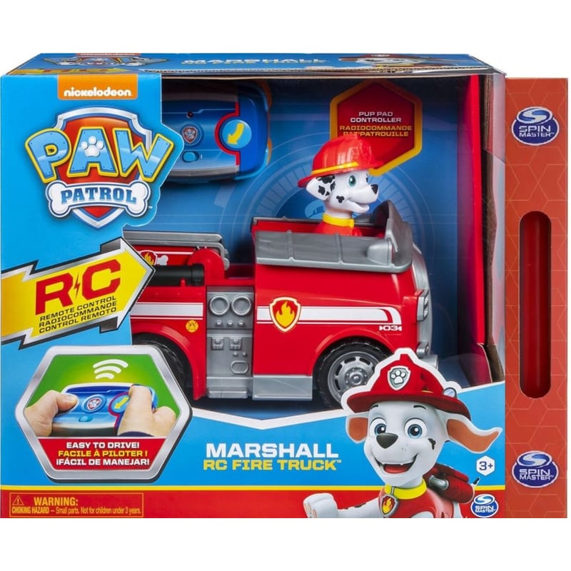 SPIN MASTER Παιχνιδολαμπάδα Spin Master Paw Patrol: Marshall Rc Firetruck Τηλεκατευθυνόμενο Πυροσβεστικό Όχημα (6054195)