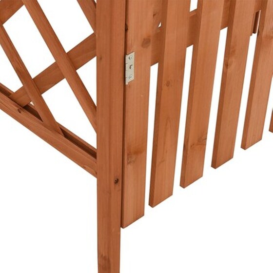 Vidaxl Αψίδα Κήπου Με Πόρτα 116 X 40 X 204 Εκ. Από Μασίφ Ξύλο Ελάτης image 5
