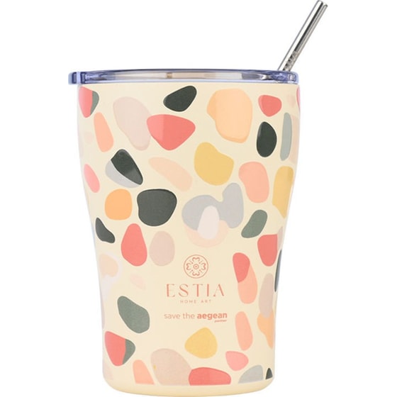 Κούπα Θερμός Καφέ Estia Home Art Save the Aegean Hue Pebbles 350ml image 0