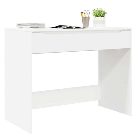Γραφείο VidaXL από Επεξεργασμένο Ξύλο 100x50x78 cm - Λευκό image 2