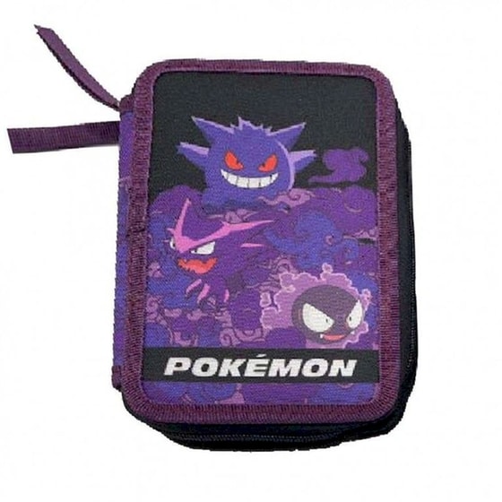 Κασετίνα Παραλληλόγραμμη Γεμάτη Graffiti Gengar Διπλή image 0