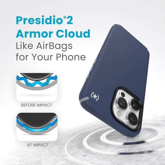 Θήκη Apple iPhone 15 Pro Max - Speck Presidio2 Pro MagSafe - Coastal Blue/Dust Grey image 1