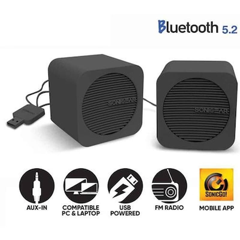 Εικόνα από Sonic Gear Bluetooth 5,2 Speakers Blue Cube Black
