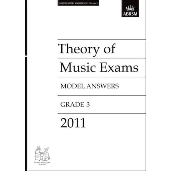 Theory Of Music Exams 2011 Model Answers, Grade 3 image 0