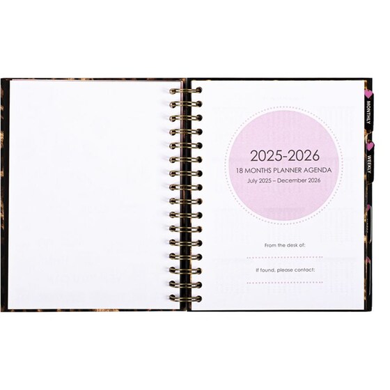 Ημερολόγιο Εβδομαδιαίο Posh+Pop 2025-2026 18Μ Leopard image 5