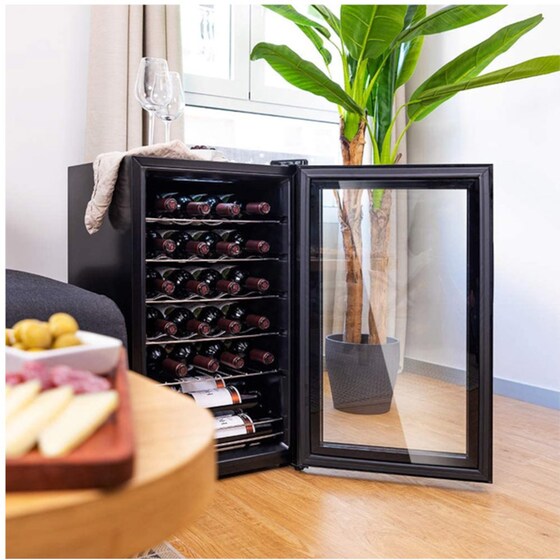 CECOTEC Grand Sommelier 24000 Cec-02342 για 24 Μπουκάλια με Συμπιεστή - Μαύρο Συντηρητής Κρασιών image 5