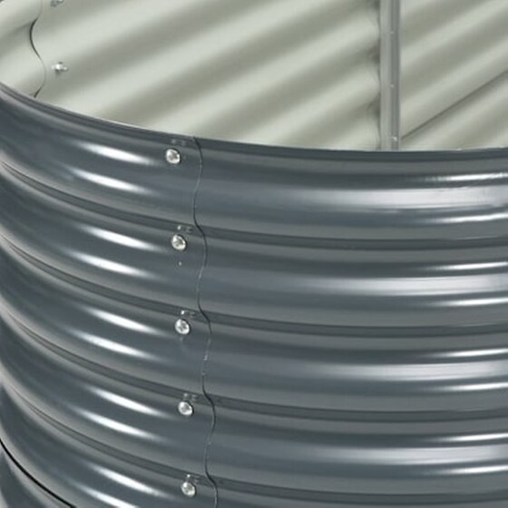 Vidaxl Ζαρντινιέρα Κήπου Γκρι 240 X 80 X 81 Εκ. Γαλβανισμένος Χάλυβας image 2