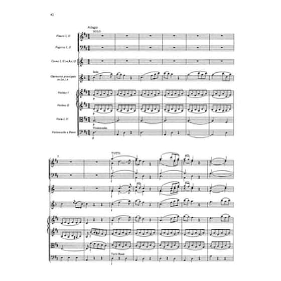 Βιβλίο Για Σύνολα Barenreiter Mozart - Clarinet Concerto Kv622 [pocket Score] image 3