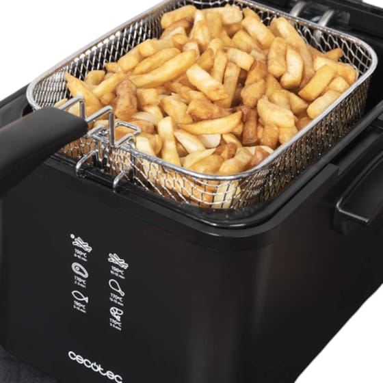 Φριτέζα Λαδιού  CECOTEC Cleanfry Infinity 3000 με Αποσπώμενο Κάδο 2400 W 3 L Μαύρο image 2