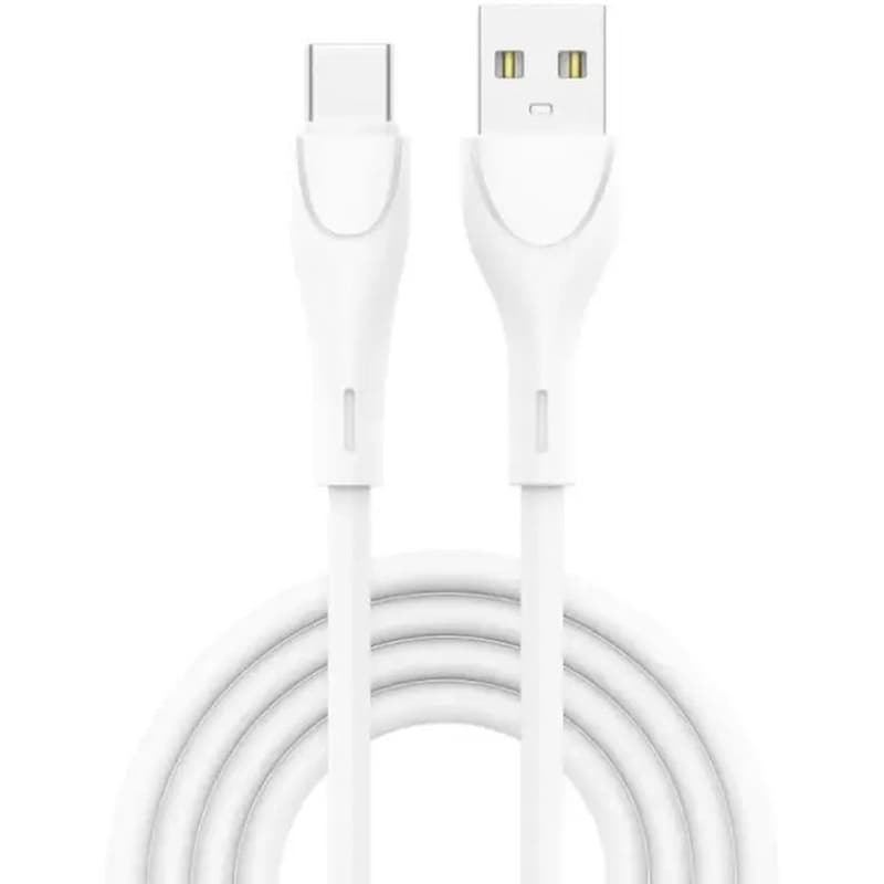 Καλώδιο δεδομένων Inos INOSNS-68568 USB-A USB-C 12 W - Λευκό