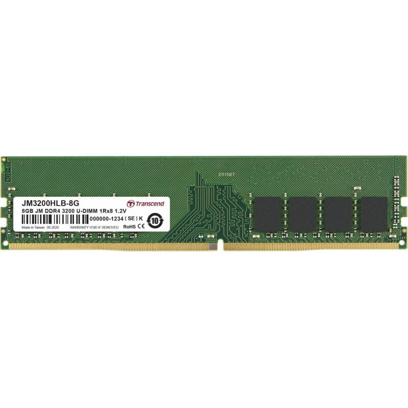 Μνήμη RAM Transcend 8GB 3200Mhz