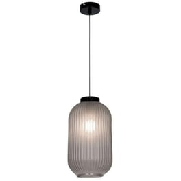 Φωτιστικό Οροφής Μονόφωτο Viokef Astor 4253101 Γυάλινο/Μεταλλικό - Μαύρο