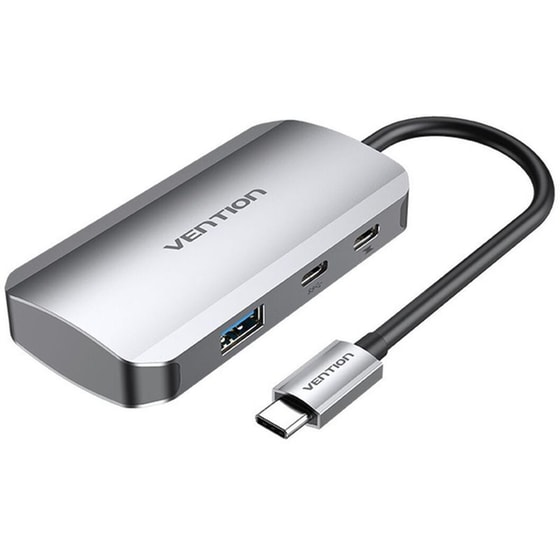 Vention Hub 3 Θυρών USB 3.0 με σύνδεση USB-C - Ασημί image 0