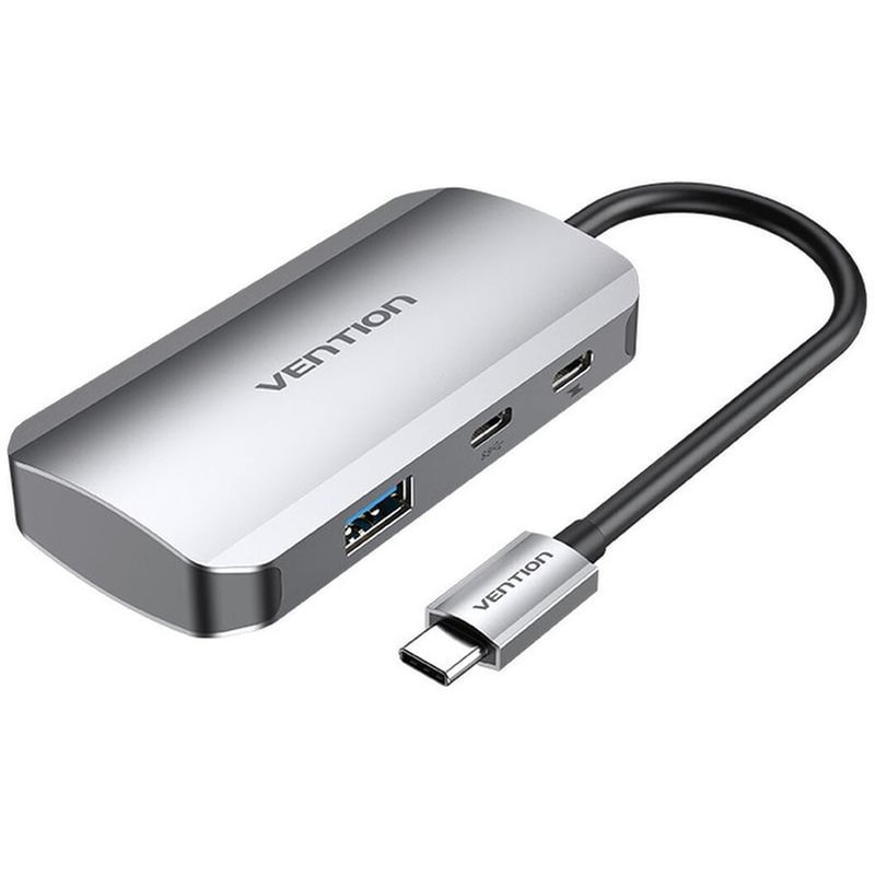 Vention Hub 3 Θυρών USB 3.0 με σύνδεση USB-C - Ασημί