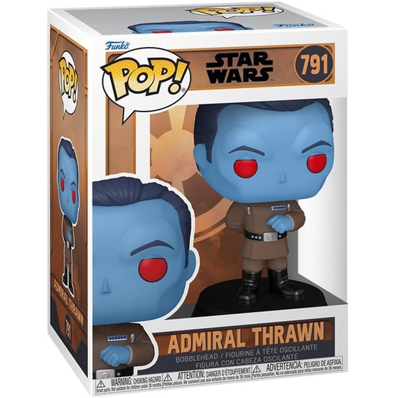 Funko Pop! Star Wars: Tales of the Empire - Admiral Thrawn #791 Bobble-Head Vinyl Figure image 1