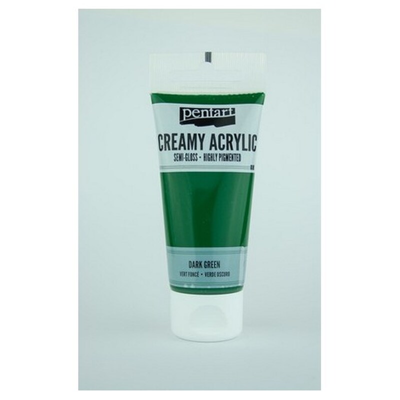 Χρώμα Ακρυλικό Creamy Semi-gloss 60ml Pentart – Dark Green